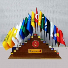 Trk Devletleri Bayraklar Seti